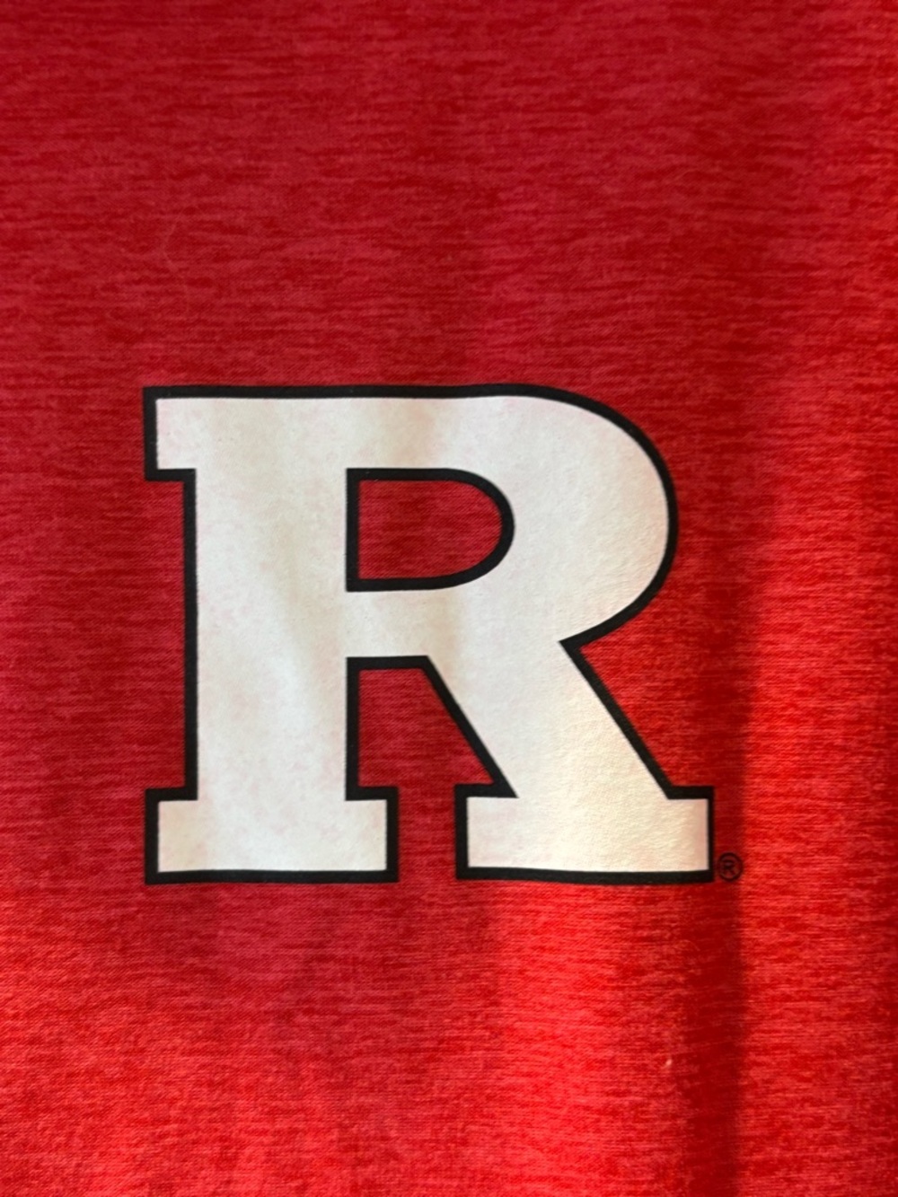 Colosseum Men's Rutgers Red Polo with 'R' Logo - Picture 4 of 5